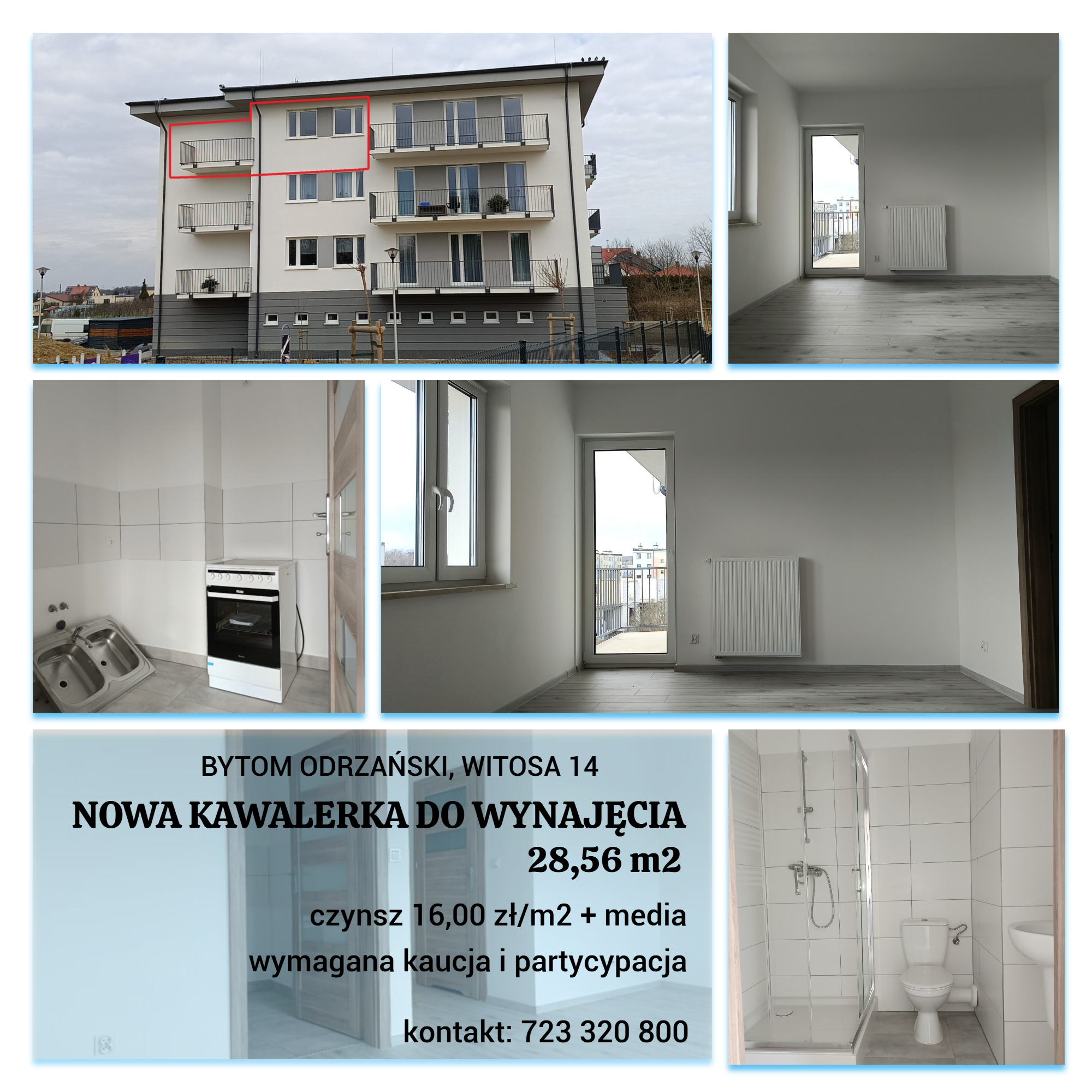 Kawalerka z zasobów SIM Bytom Odrzański do wynajęcia!